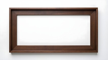 Simple wooden photo frame white