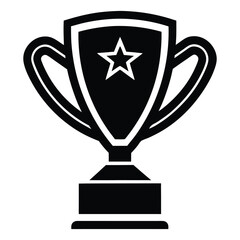 Silhouette Trophy Cup Award for Victory and Achievement