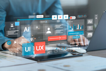 UX-UI development along with web design to develop mobile and laptop app interface layout design....