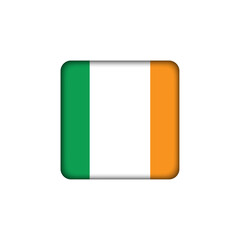 Fototapeta premium Ireland Flag, badge, emblem