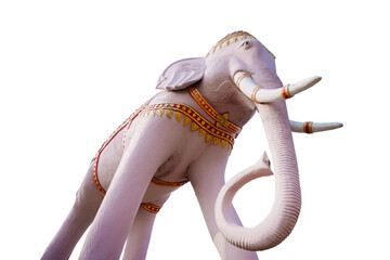  Majestic Elephant: A magnificent adult elephant is captured in mid-stride, showcasing its impressive size, skin texture, and curved tusks. An embodiment of strength and resilience.Elephant standing o