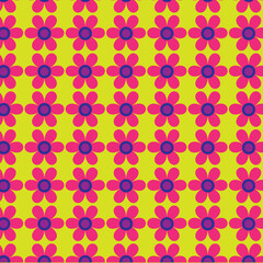 Floral seamless pattern .Trendy floral seamless pattern collection. Set of vintage 70s style flower background illustration. Cute floral pattern in the small flower.  Seamless vector texture.