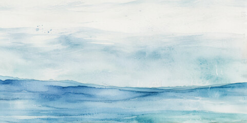 Abstract blue and white water ocean wave and curved line background. Blue wave with liquid fluid ocean texture. Ocean wave banner background.
