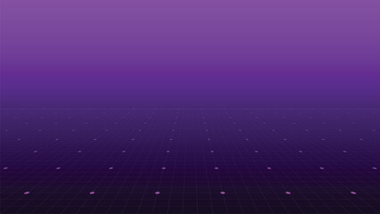 Abstract perspective grid background. Vector wireframe blueprint design for architecture, technology, or sci-fi visualization