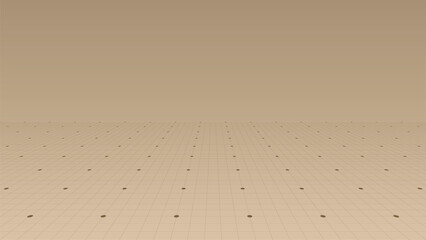 Perspective blueprint grid with a fading horizon. Vector illustration of a technical wireframe design for engineering, architecture, or futuristic UI concepts