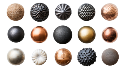 Unique collection of decorative knobs for furniture and design