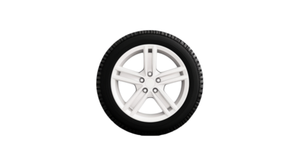 High quality car tire with modern alloy wheel design