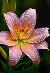pink lily flower