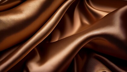 brown satin or silk fabric as background