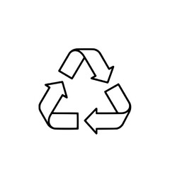 Obraz premium Recycling symbol icon for environmentally friendly concepts and environmental awareness