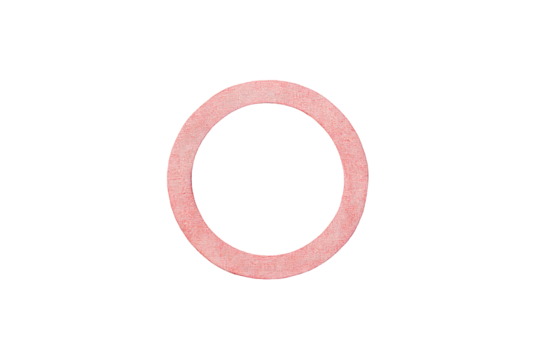 Circular pink outline with textured effects on transparent background