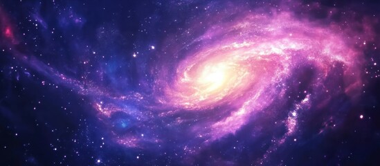A stunning depiction of a vibrant spiral galaxy in space