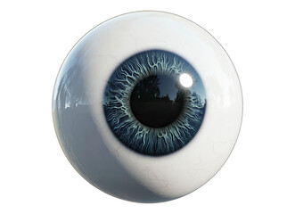 blue human eye ball