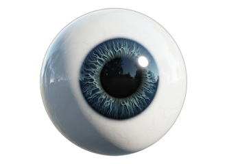 blue human eye ball