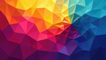 Obraz premium Geometric abstract design, vibrant color blocks , simple, clean