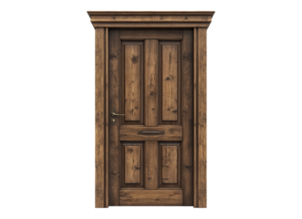 brown wooden door