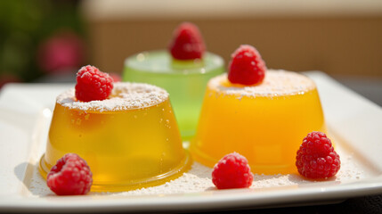 Mouthwatering flavors of jelly desserts