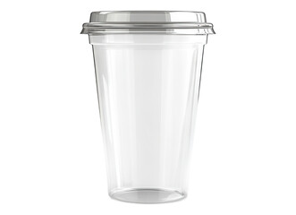 clear disposable plastic cup with lid