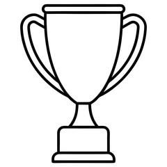 sports trophy line art vector