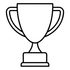 sports trophy line art vector