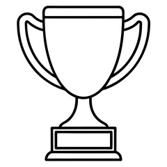 sports trophy line art vector