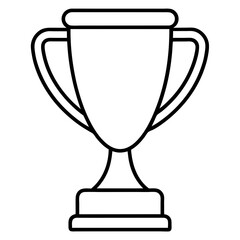 sports trophy line art vector