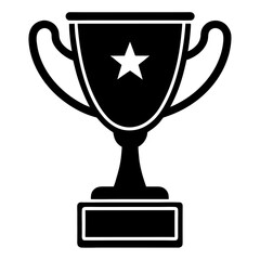 sports trophy line art vector 