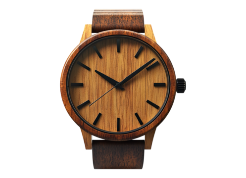 contemporary style wooden watch