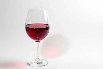 Rich red wine in a glass, pure white backdrop, delicious, wine splash