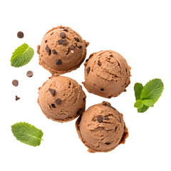 almonds with leaves on transparent background