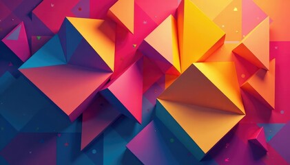 Obraz premium Abstract colorful geometric shapes form a repeating design , abstract, background, curve