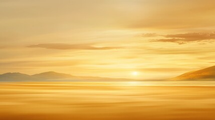 Breathtaking sunset panorama, majestic mountain range silhouette against vibrant sky