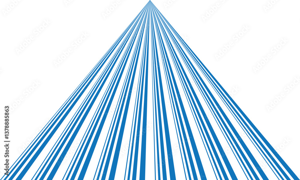 Poster abstract geometric blue triangular line pattern can be used background, banner, poster.