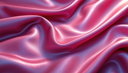 Obraz premium Vibrant Silk Fabric Illustrate a flowing piece of red silk fabric catching the light, showcasing its smooth texture and rich color.