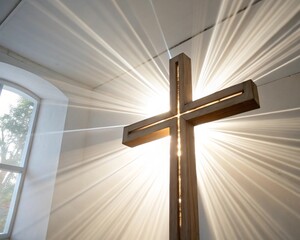 cross on the wall