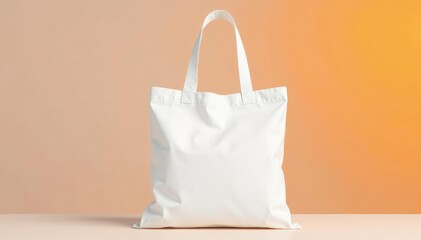 White cotton tote bag, handles, isolated backdrop , advertising, promotional