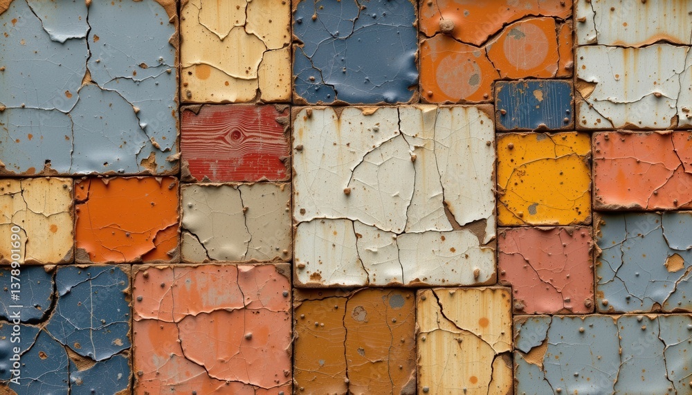 Poster artisan textures an artisanal design with patchy textures and abstract shapes that resemble handcraf