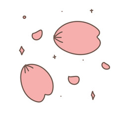 Sakura Flower Cute Cartoon Element.
