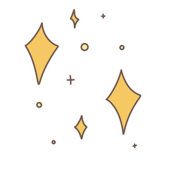 Cute Blink Element Hand Drawn