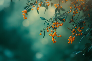 autumn leaves in the water