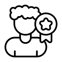 Best Seller Outline Style Icon