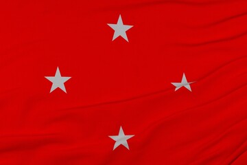 A bandeira da cidade de Londrina, Paraná, Brasil - Ilustração 3D