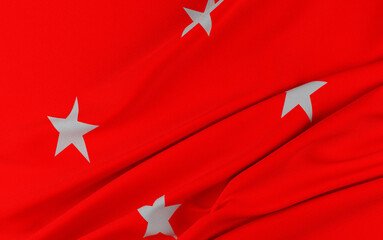 A bandeira da cidade de Londrina, Paraná, Brasil - Ilustração 3D