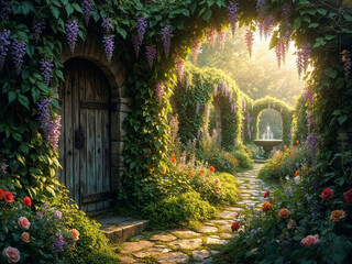 entrance to the garden