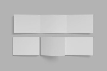 Landscape Brochure for design mockup 3D rendering