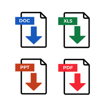 Set of format and extension of documents. Microsoft Word .doc Microsoft Excel .xls Microsoft PowerPoint .ppt .pdf Adobe Acrobat, Nitro Reader, Foxit Reader.