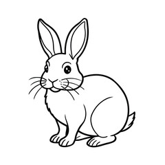 Obraz premium vector illustration of a rabbit
