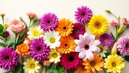 colorful flowers background