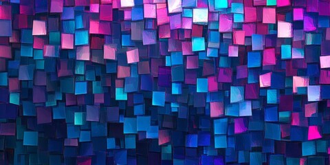 Abstract Geometric Square Pattern