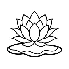 lotus flower vector illustration